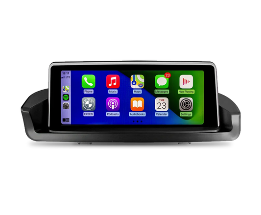 BMW 3 Series E90 E91 E92 E93 Apple CarPlay screen upgrade for vehicles without factory display, built-in OEM-style dashboard integration