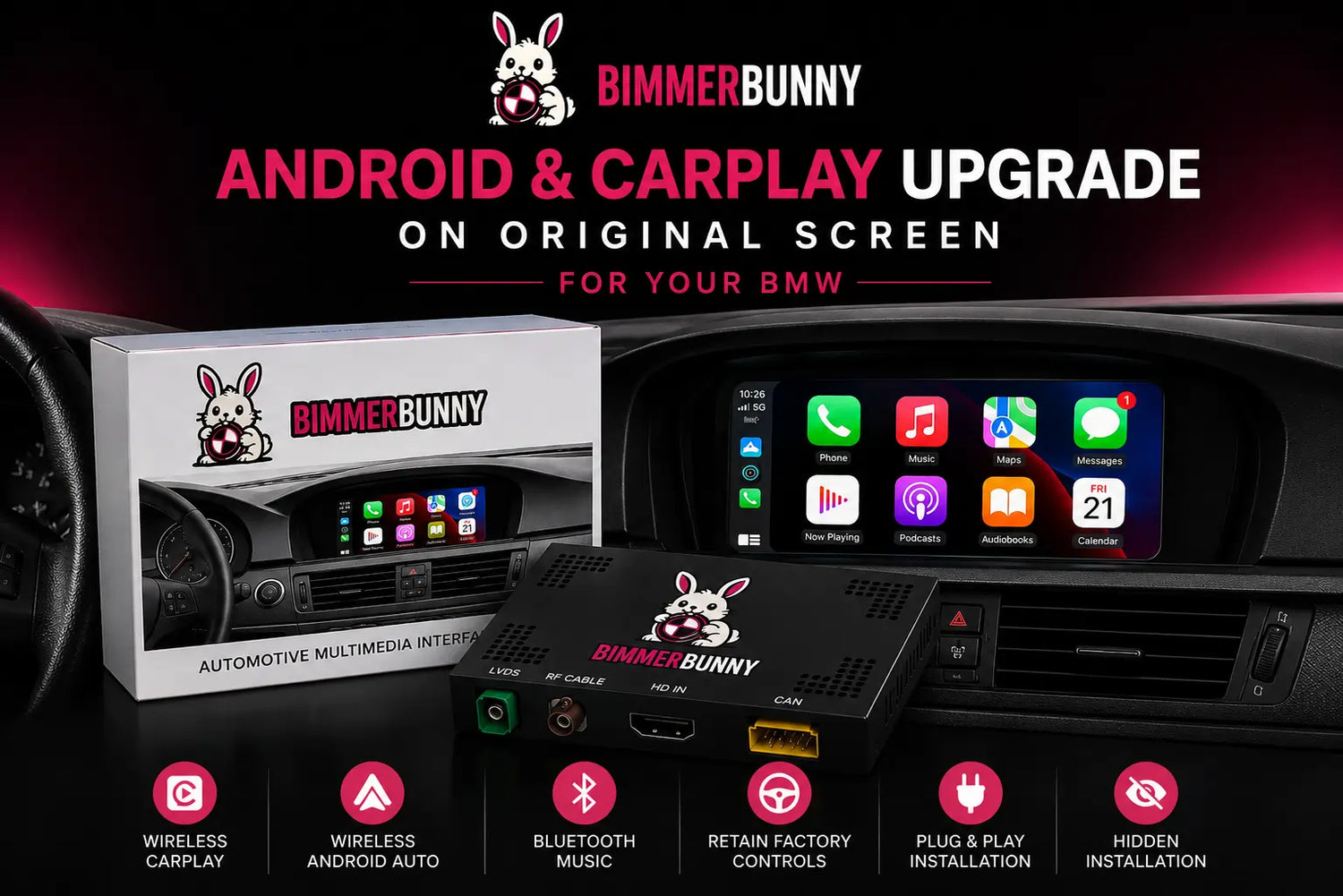 BMW CarPlay & Android Auto MMI Interfaces