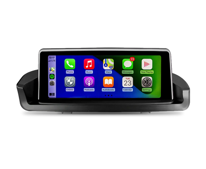 BMW 3 Series E90 E91 E92 E93 Apple CarPlay screen upgrade for vehicles without factory display, built-in OEM-style dashboard integration