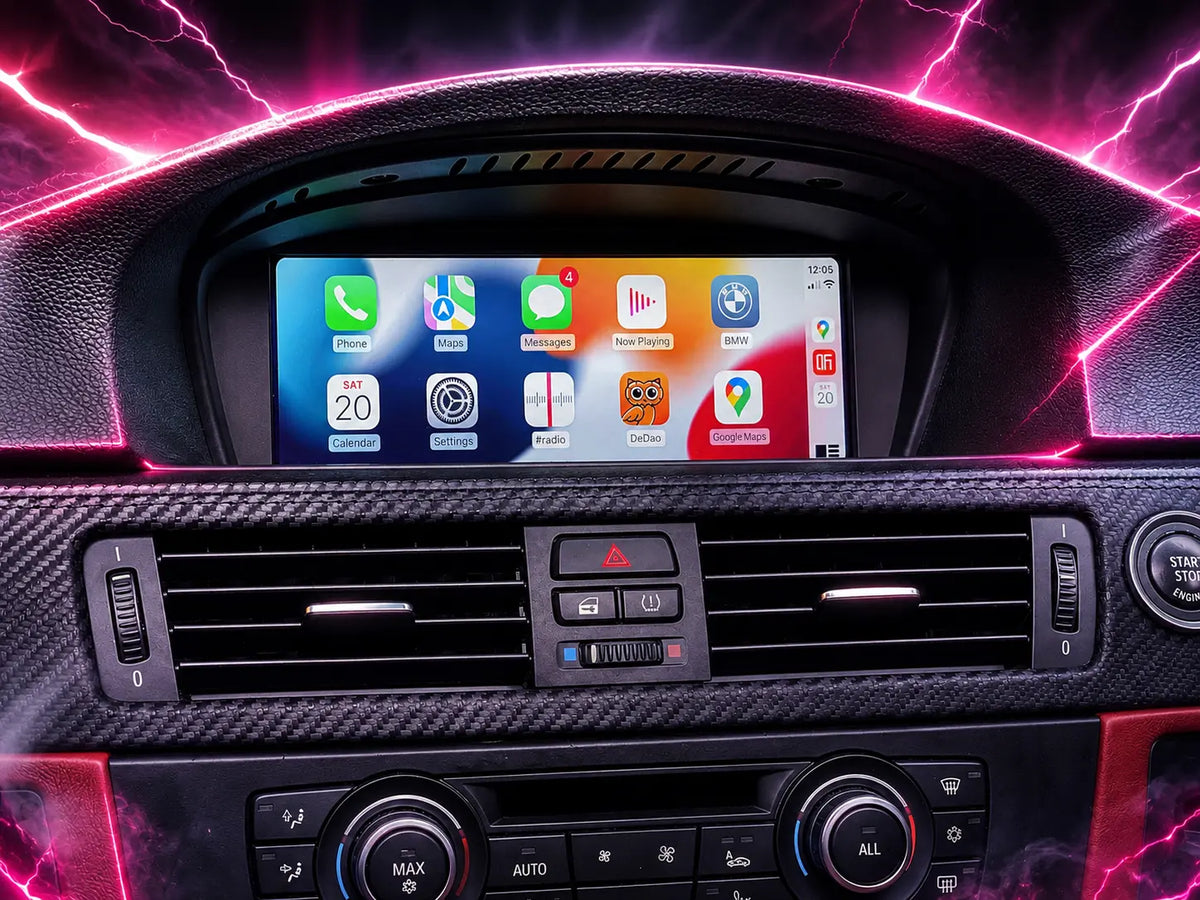 Apple CarPlay and Android Auto touchscreen upgrade for BMW 6 Series E63 E64 with OEM-style fitment