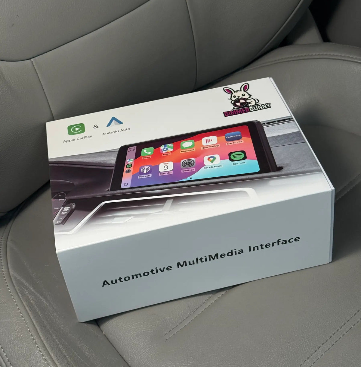 BimmerBunny BMW MMI interface box for wireless Apple CarPlay and Android Auto retrofit