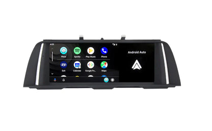 Android Auto screen replacement for BMW 5 Series F10 F11 and BMW 7 Series F01 F02 with OEM-style fit