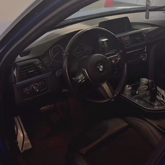 BMW digital cluster with Apple CarPlay and Android Auto installed