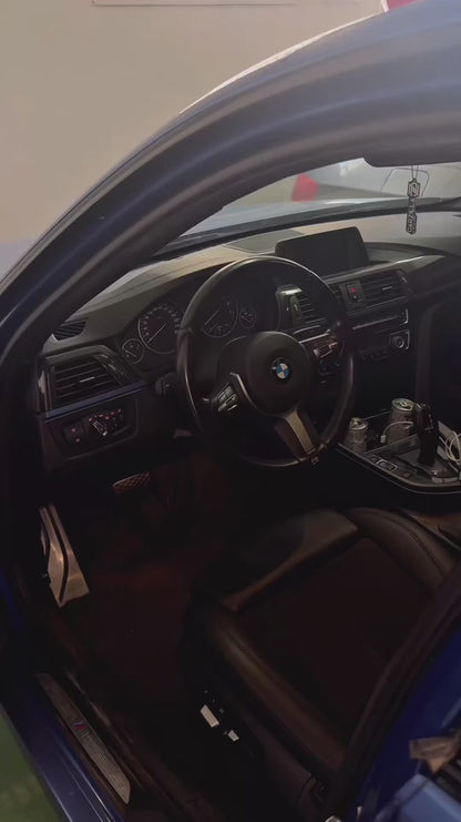 BMW digital cluster with Apple CarPlay and Android Auto installed